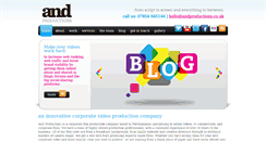 Desktop Screenshot of andproductions.co.uk